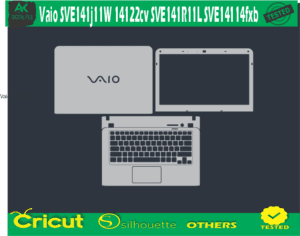 Vaio SVE141j11W 14122cv SVE141R11L SVE14114fxb Skin Vector Template