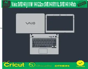 Vaio SVE141j11W 14122cv SVE141R11L SVE14114fxb Skin Vector Template