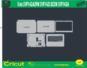 Vaio SVF142A29W SVF14213CXW SVF143A Skin Vector Template