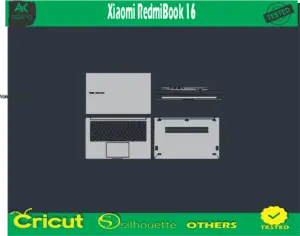 Xiaomi RedmiBook 16 Skin Vector Template