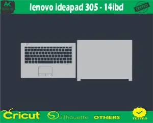 lenovo ideapad 305 – 14ibd Skin Vector Template