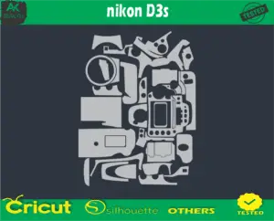 nikon D3s Skin Vector Template