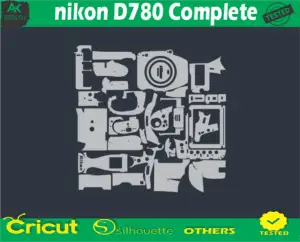 nikon D780 Complete Skin Vector Template