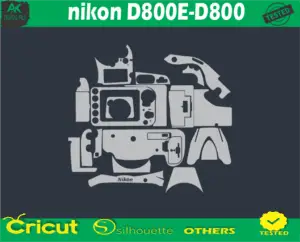 nikon D800E-D800 Skin Vector Template