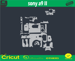 sony a9 II Camera Skin Vector Template