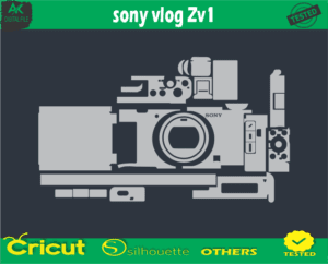 sony vlog ZV1 Skin Vector Template