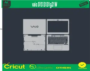 vaio SVS13131g21W Skin Vector Template