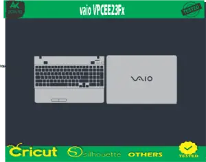 vaio VPCEE23Fx Skin Vector Template