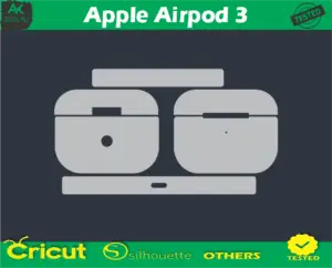 Apple Airpod 3 Skin Vector Template