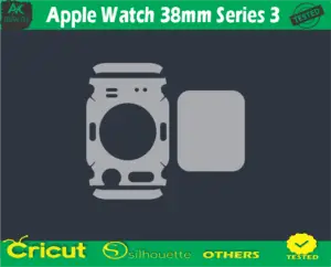 Apple Watch 38mm Series 3 Skin Vector Template