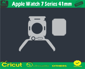 Apple Watch 7 Series 41mm Skin Vector Template