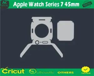 Apple Watch Series 7 45mm Skin Vector Template