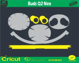 Buds Q2 Neo 5G Skin Vector Template