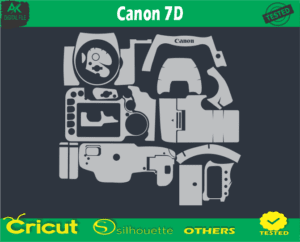 Canon 7D Skin Vector Template