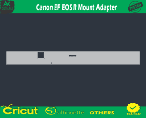 Canon EF EOS R Mount Adapter Skin Vector Template