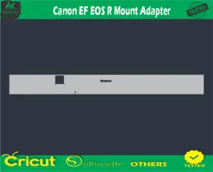 Canon EF EOS R Mount Adapter Skin Vector Template