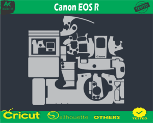 Canon EOS R Skin Vector Template