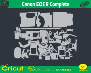 Canon EOS R Complete Skin Vector Template