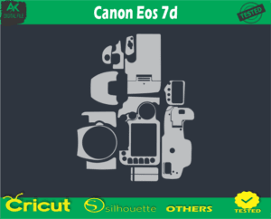 Canon Eos 7d Skin Vector Template