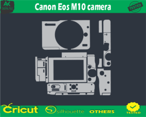 Canon Eos M10 camera Skin Vector Template