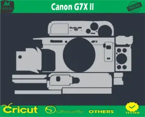 Canon G7X II Skin Vector Template