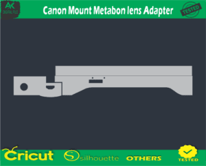 Canon Mount Metabon lens Adapter Skin Vector Template