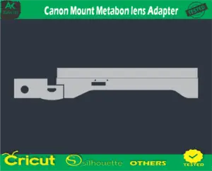 Canon Mount Metabon lens Adapter Skin Vector Template