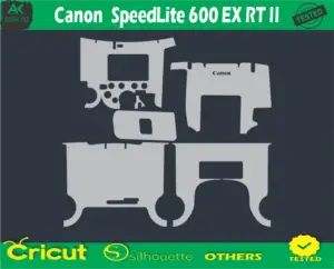 Canon SpeedLite 600 EX RT II Skin Vector Template