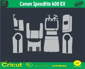 Canon Speedlite 600 EX Skin Vector Template