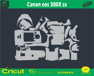 Canon eos 300X sx Skin Vector Template