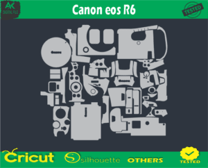 Canon eos R6 Skin Vector Template