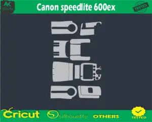 Canon speedlite 600ex Skin Vector Template