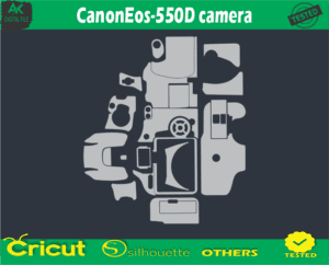 CanonEos-550D camera Skin Vector Template