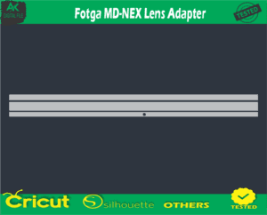 Fotga MD-NEX Lens Adapter Skin Vector Template
