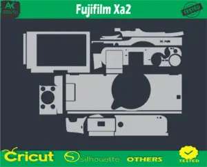 Fujifilm XA2 Skin Vector Template