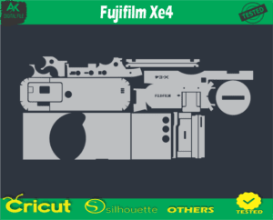 Fujifilm XE4 Skin Vector Template