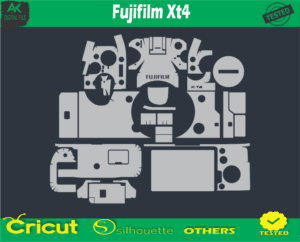 Fujifilm XT4 Skin Vector Template