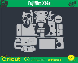 Fujifilm XT4a Skin Vector Template