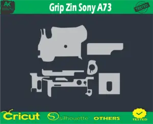 Grip Zin Sony A73 Skin Vector Template