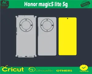 Honor magic5 lite 5g Skin Vector Template