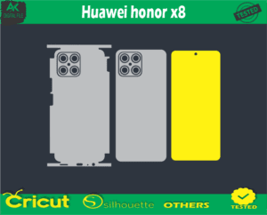 Huawei honor x8 5G mobile Skin Vector Template