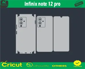 Infinix note 12 pro Skin Vector Template