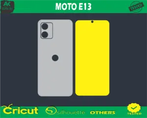 MOTO E13 Skin Vector Template