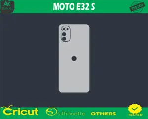 MOTO E32 S Skin Vector Template