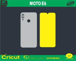 MOTO E6 Skin Vector Template
