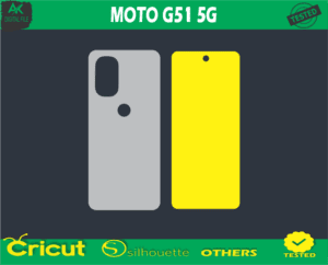 MOTO G51 5G Skin Vector Template