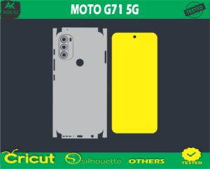 MOTO G71 5G Skin Vector Template