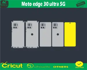 Motorola edge 30 ultra 5G mobile Skin Vector Template