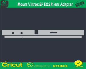 Mount Viltrox EF EOS R lens Adapter Skin Vector Template
