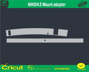 NIKON Z Mount adapter Skin Vector Template
